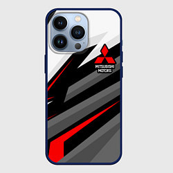 Чехол для iPhone 13 Pro Mitsubishi motors - красная линия, цвет: 3D-тёмно-синий