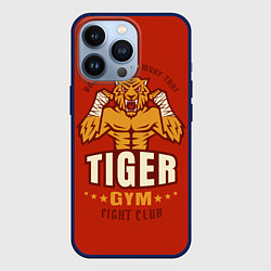 Чехол для iPhone 13 Pro Tiger - боец, цвет: 3D-тёмно-синий