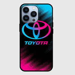 Чехол для iPhone 13 Pro Toyota - neon gradient, цвет: 3D-черный