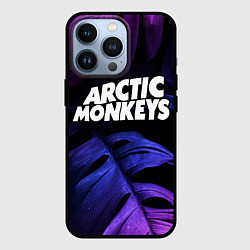 Чехол для iPhone 13 Pro Arctic Monkeys neon monstera, цвет: 3D-черный