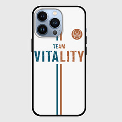 Чехол для iPhone 13 Pro Форма Team Vitality white, цвет: 3D-черный