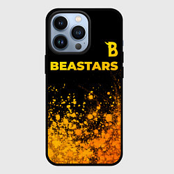 Чехол для iPhone 13 Pro Beastars - gold gradient: символ сверху, цвет: 3D-черный