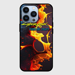 Чехол для iPhone 13 Pro Cyberpunk 2077 phantom fire, цвет: 3D-черный