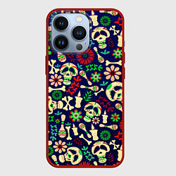 Чехол для iPhone 13 Pro Мексиканский карнавал - Carnaval Mexicano, цвет: 3D-красный