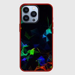 Чехол iPhone 13 Pro Midjourney Цветные осколки геометрии