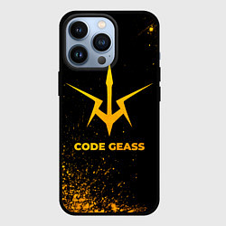 Чехол для iPhone 13 Pro Code Geass - gold gradient, цвет: 3D-черный