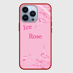 Чехол для iPhone 13 Pro Ice Rose, цвет: 3D-красный