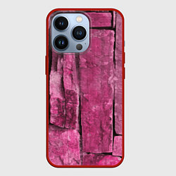 Чехол для iPhone 13 Pro Violet stones, цвет: 3D-красный