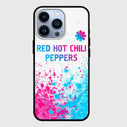 Чехол iPhone 13 Pro Red Hot Chili Peppers neon gradient style: символ