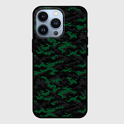Чехол для iPhone 13 Pro Точечный камуфляжный узор Spot camouflage pattern, цвет: 3D-черный
