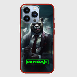 Чехол для iPhone 13 Pro Payday 3 crazy bear, цвет: 3D-красный