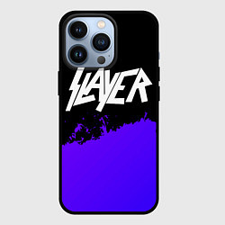 Чехол iPhone 13 Pro Slayer purple grunge