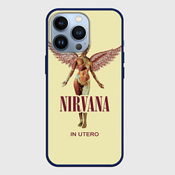 Чехол для iPhone 13 Pro Nirvana - In utero, цвет: 3D-тёмно-синий