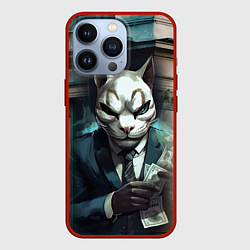 Чехол для iPhone 13 Pro Payday cat, цвет: 3D-красный