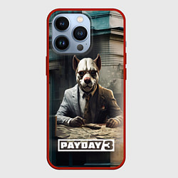 Чехол для iPhone 13 Pro Payday 3 dog, цвет: 3D-красный