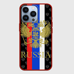 Чехол для iPhone 13 Pro Russia, цвет: 3D-красный