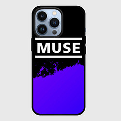 Чехол для iPhone 13 Pro Muse purple grunge, цвет: 3D-черный