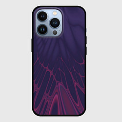 Чехол для iPhone 13 Pro Лучи - фиолетовый и розовый - Хуф и Ся, цвет: 3D-черный