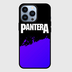 Чехол для iPhone 13 Pro Pantera purple grunge, цвет: 3D-черный