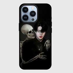 Чехол для iPhone 13 Pro Сехун со скелетом, цвет: 3D-черный