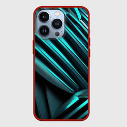 Чехол для iPhone 13 Pro Объемные полосы, цвет: 3D-красный