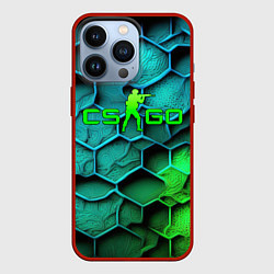 Чехол iPhone 13 Pro CS GO green blue