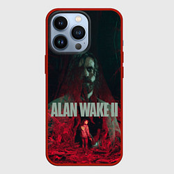 Чехол для iPhone 13 Pro Алан Уэйк и Сага Андерсон, цвет: 3D-красный