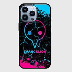 Чехол для iPhone 13 Pro Evangelion - neon gradient, цвет: 3D-черный
