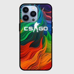 Чехол для iPhone 13 Pro Cs Go Logo Color, цвет: 3D-черный