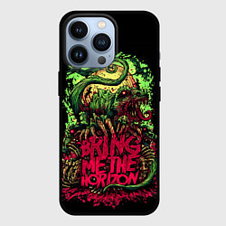 Чехол для iPhone 13 Pro Bring me the horizon dinosaurs, цвет: 3D-черный