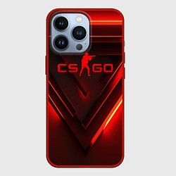 Чехол для iPhone 13 Pro CS GO red light, цвет: 3D-красный
