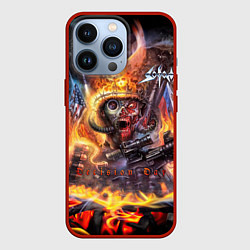 Чехол для iPhone 13 Pro Sodom Decision day, цвет: 3D-красный