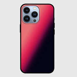 Чехол для iPhone 13 Pro Градиент темно-розовый, цвет: 3D-черный