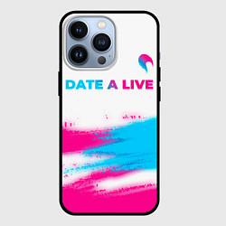 Чехол для iPhone 13 Pro Date A Live neon gradient style: символ сверху, цвет: 3D-черный
