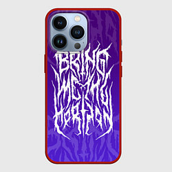 Чехол для iPhone 13 Pro Bring Me The Horizon Lettering, цвет: 3D-красный