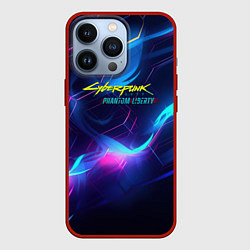 Чехол для iPhone 13 Pro Cyberpunk phantom logo neon, цвет: 3D-красный