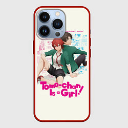 Чехол для iPhone 13 Pro Tomo-chan Is a Girl, цвет: 3D-красный