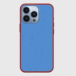 Чехол для iPhone 13 Pro Дождевые капли, цвет: 3D-красный