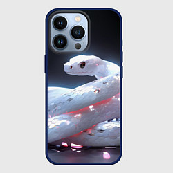 Чехол для iPhone 13 Pro Лунный змей, цвет: 3D-тёмно-синий