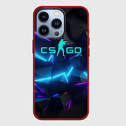 Чехол для iPhone 13 Pro CS GO neon style, цвет: 3D-красный