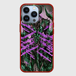 Чехол iPhone 13 Pro Фиолетовый элементаль киберпанк