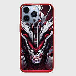 Чехол для iPhone 13 Pro Красный кибер демон, цвет: 3D-красный