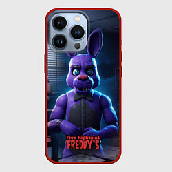 Чехол для iPhone 13 Pro Five Nights at Freddys Bonnie, цвет: 3D-красный