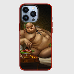 Чехол для iPhone 13 Pro Пудж - Дота 2, цвет: 3D-красный