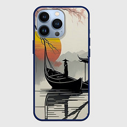 Чехол для iPhone 13 Pro Красота Японии, цвет: 3D-тёмно-синий