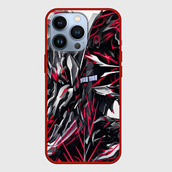 Чехол для iPhone 13 Pro Демонический разлом, цвет: 3D-красный