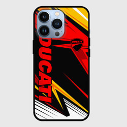 Чехол для iPhone 13 Pro Ducati - red uniform, цвет: 3D-черный