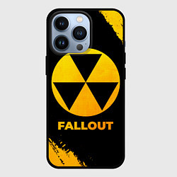 Чехол для iPhone 13 Pro Fallout - gold gradient, цвет: 3D-черный