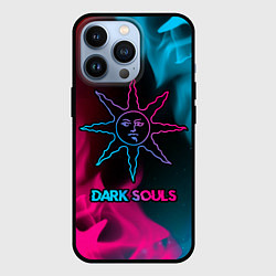 Чехол для iPhone 13 Pro Dark Souls - neon gradient, цвет: 3D-черный