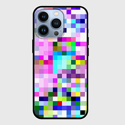 Чехол iPhone 13 Pro Пиксельная яркая абстракция